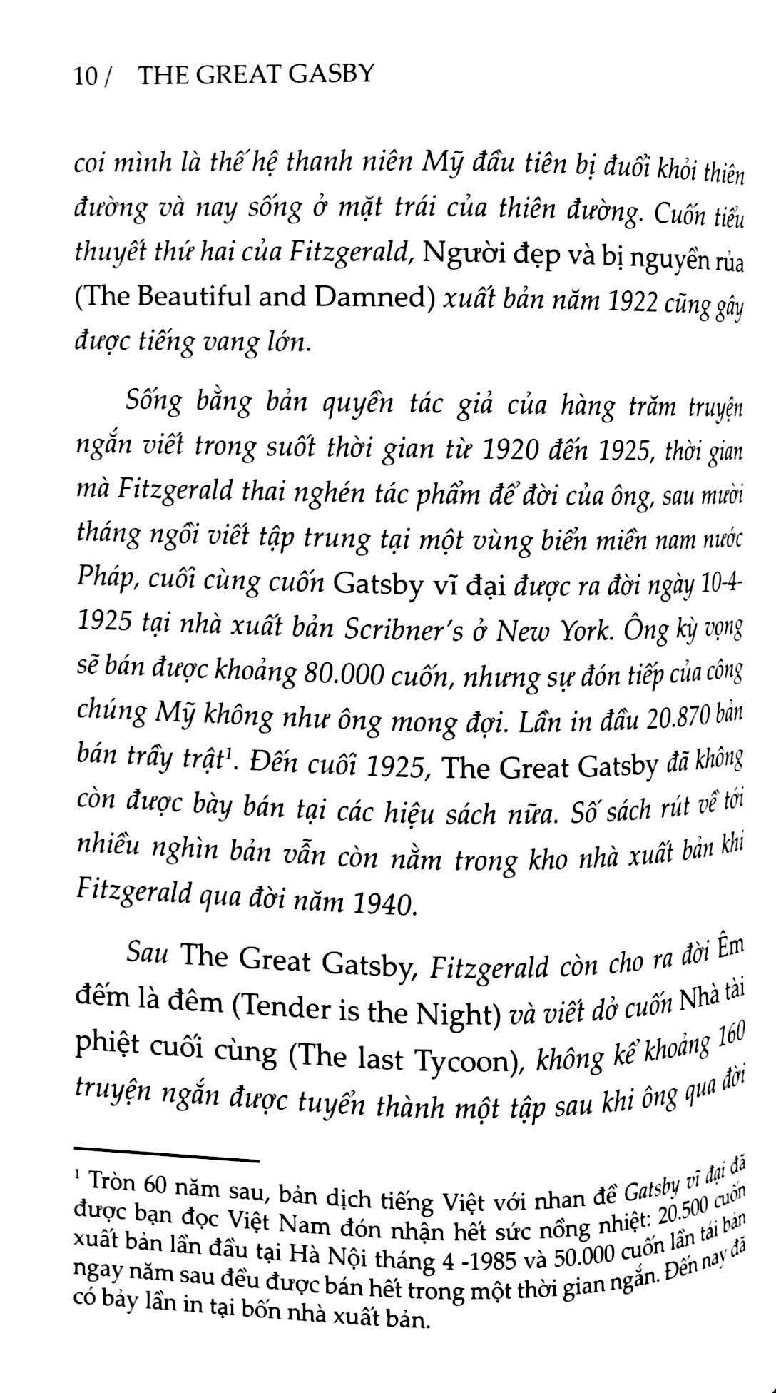 Gatsby Vĩ Đại (Song Ngữ Anh-Việt) (Tái Bản 2023)