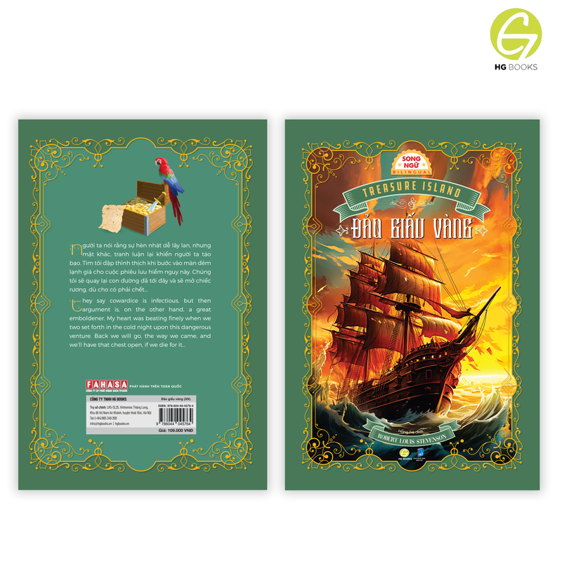 Đảo giấu vàng - Sách song ngữ kinh điển, có note từ vựng, tặng kèm file nghe - HG Books