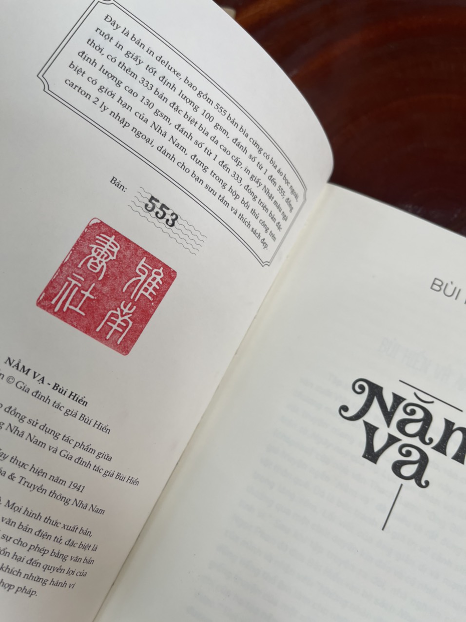 (Bìa cứng giới hạn 555 cuốn) NẰM VẠ – Bùi Hiển - Nhã Nam - NXB Hội Nhà Văn