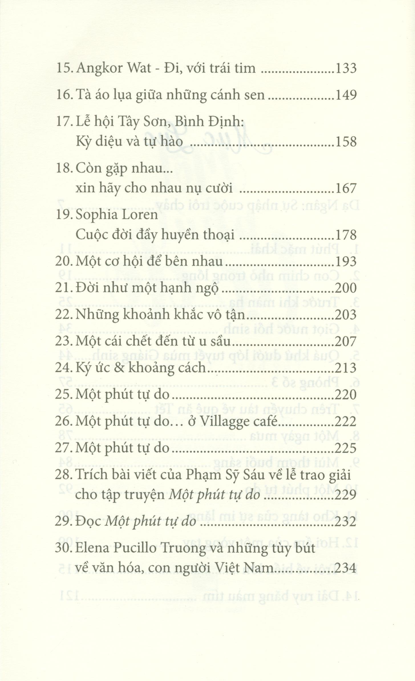 Một Phút Tự Do - Tùy Bút - Truyện Ngắn