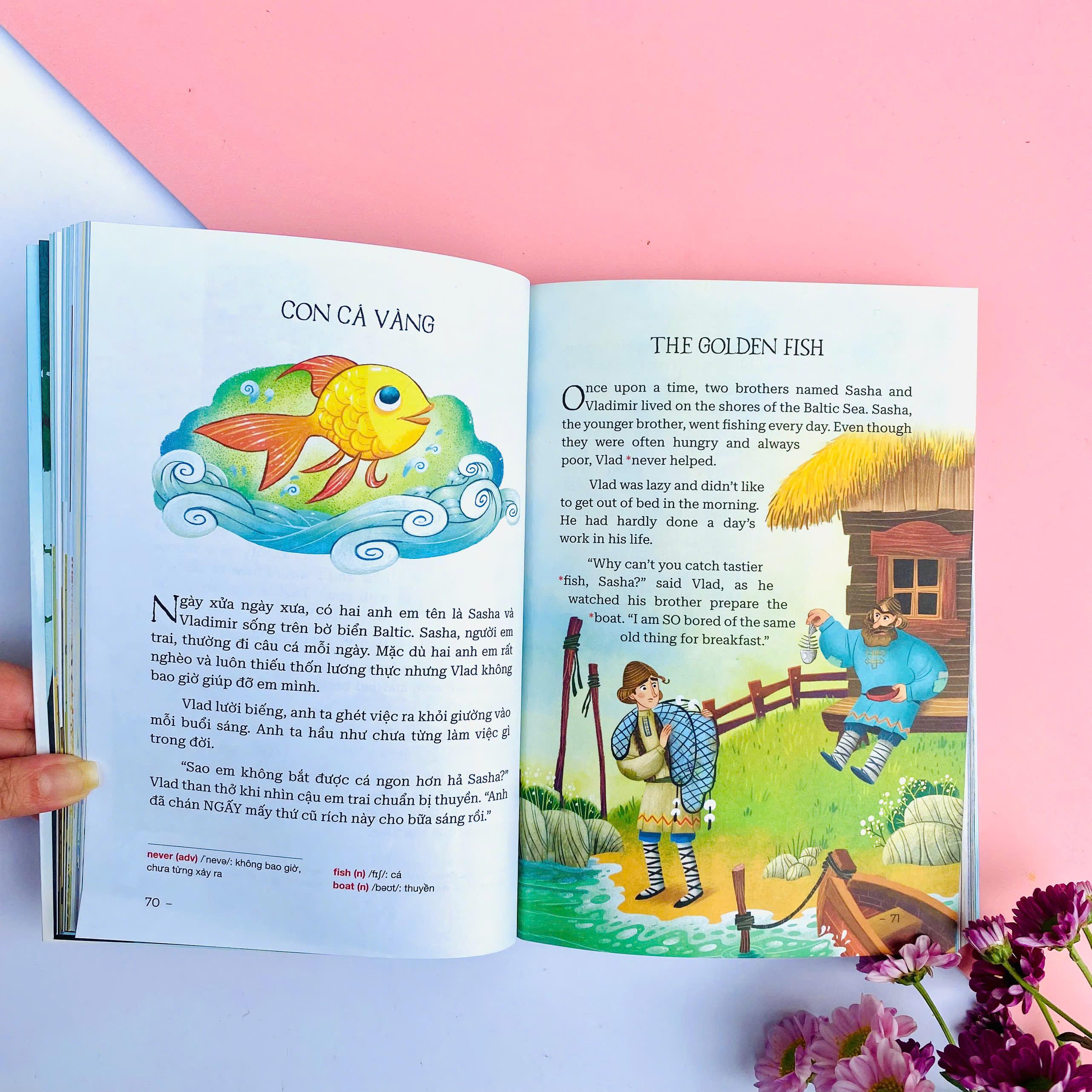 Sách - 10 Ten-Minutes Bedtime Stories - 10 Phút Đọc Truyện Trước Giờ Đi Ngủ - Classic Stories - Truyện Kinh Điển - Song Ngữ Việt-Anh