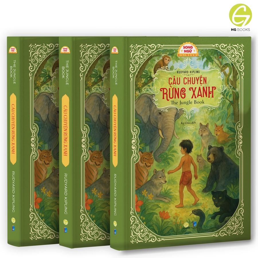 Sách Câu Chuyện Rừng Xanh – Song ngữ Việt Anh | Truyện thiếu nhi kinh điển – The Jungle Book