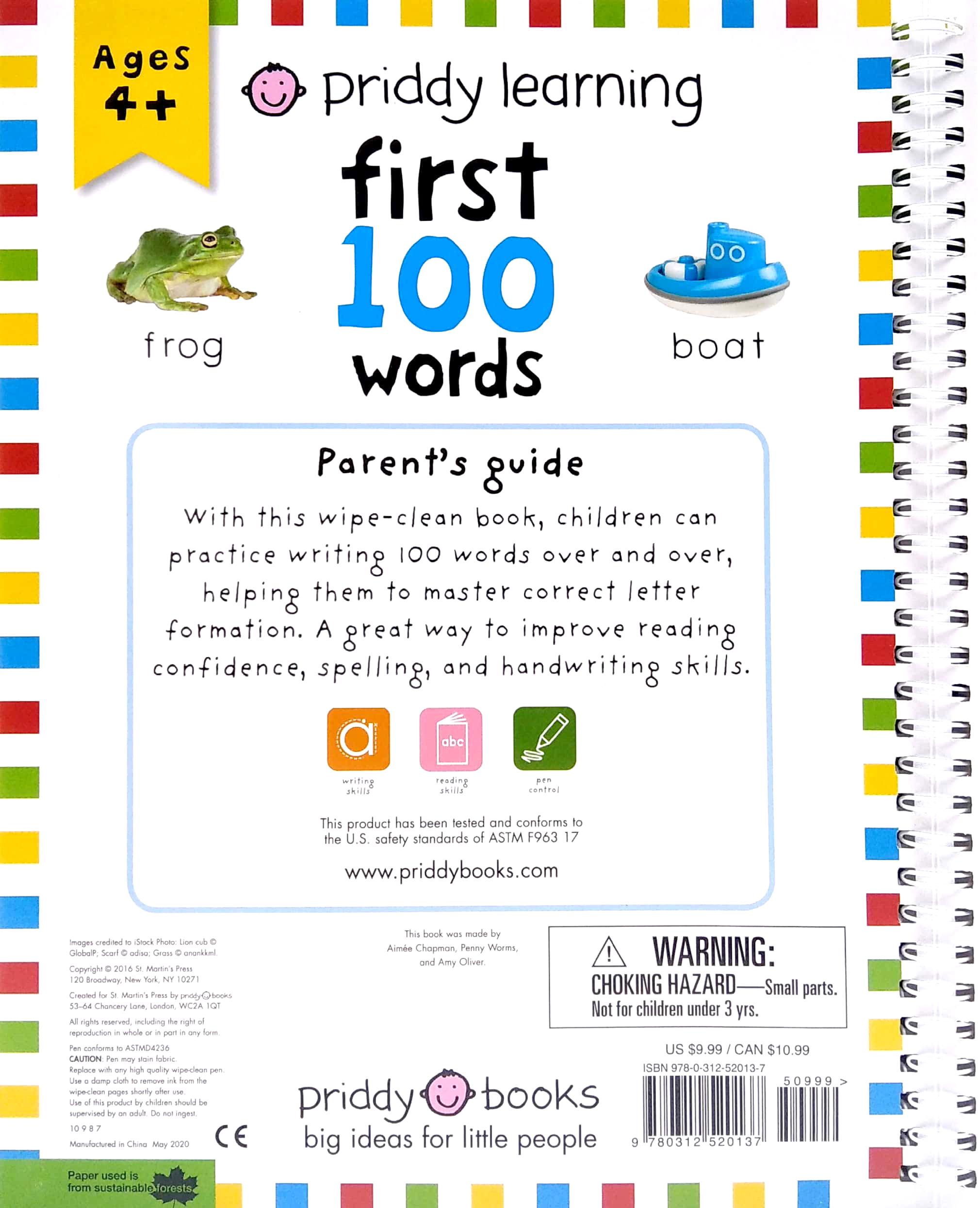 Wipe Clean: First 100 Words