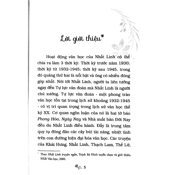 Truyện Ngắn Nhất Linh (Danh Tác Văn Học Việt Nam)