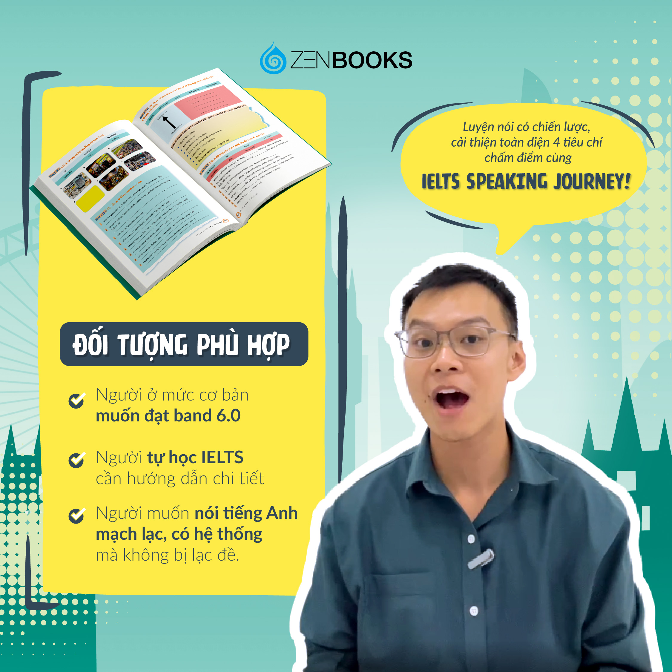 Sách - IELTS Speaking Journey: Lộ trình tự học IELTS Speaking từ cơ bản đến band 6.0 - Nguyễn Cảnh Luân