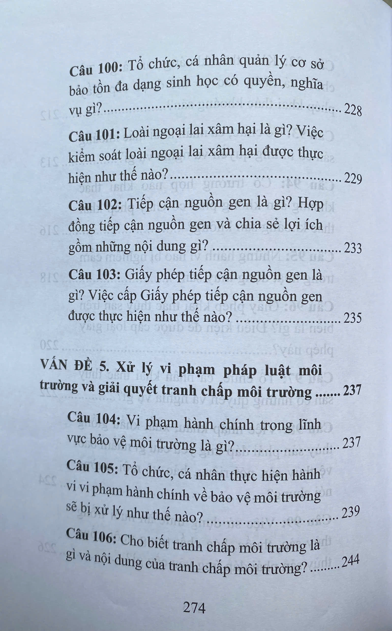 Hướng Dẫn Ôn Tập Luật Môi Trường