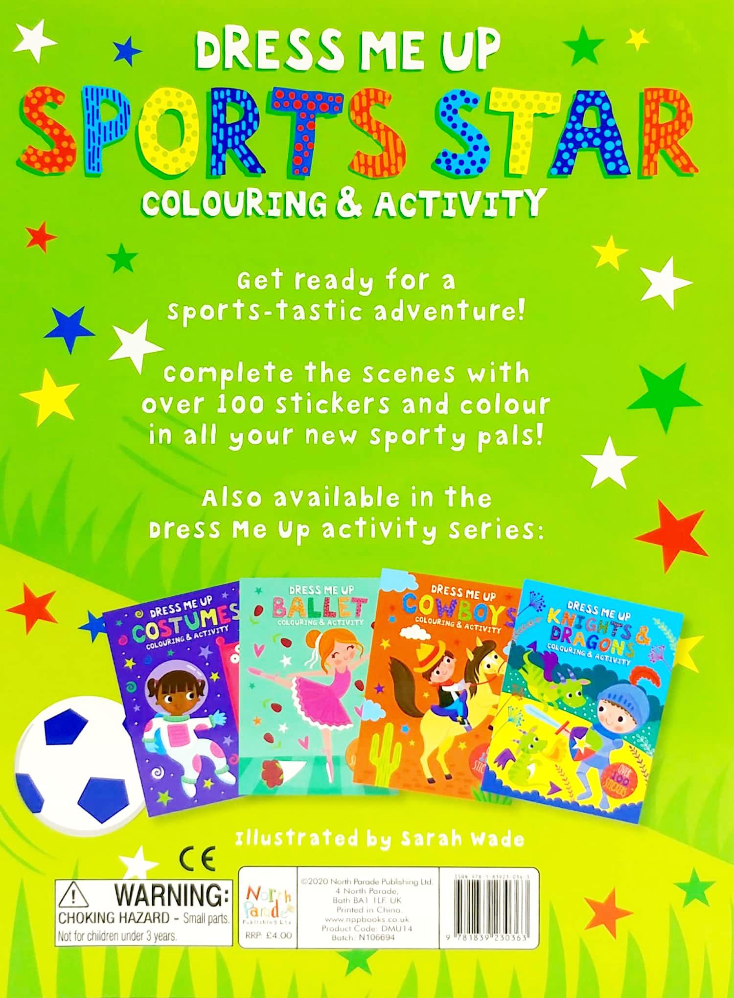 Dress Me Up: Sports Star - Colouring & Activity