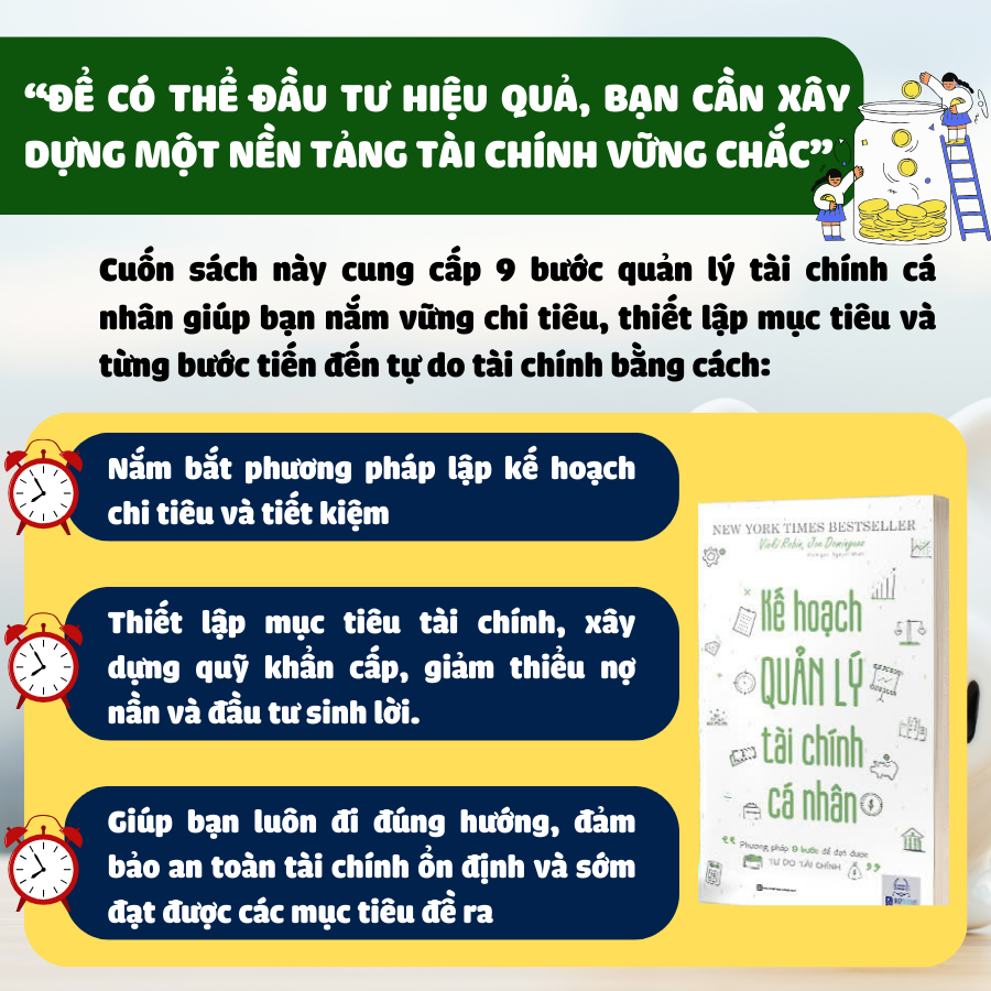 Sách Tiền Đẻ Ra Tiền và Kế Hoạch Quản Lý Tài Chính Cá Nhân Phương Pháp 9 Bước Để Đặt Được Tự Do Tài Chính