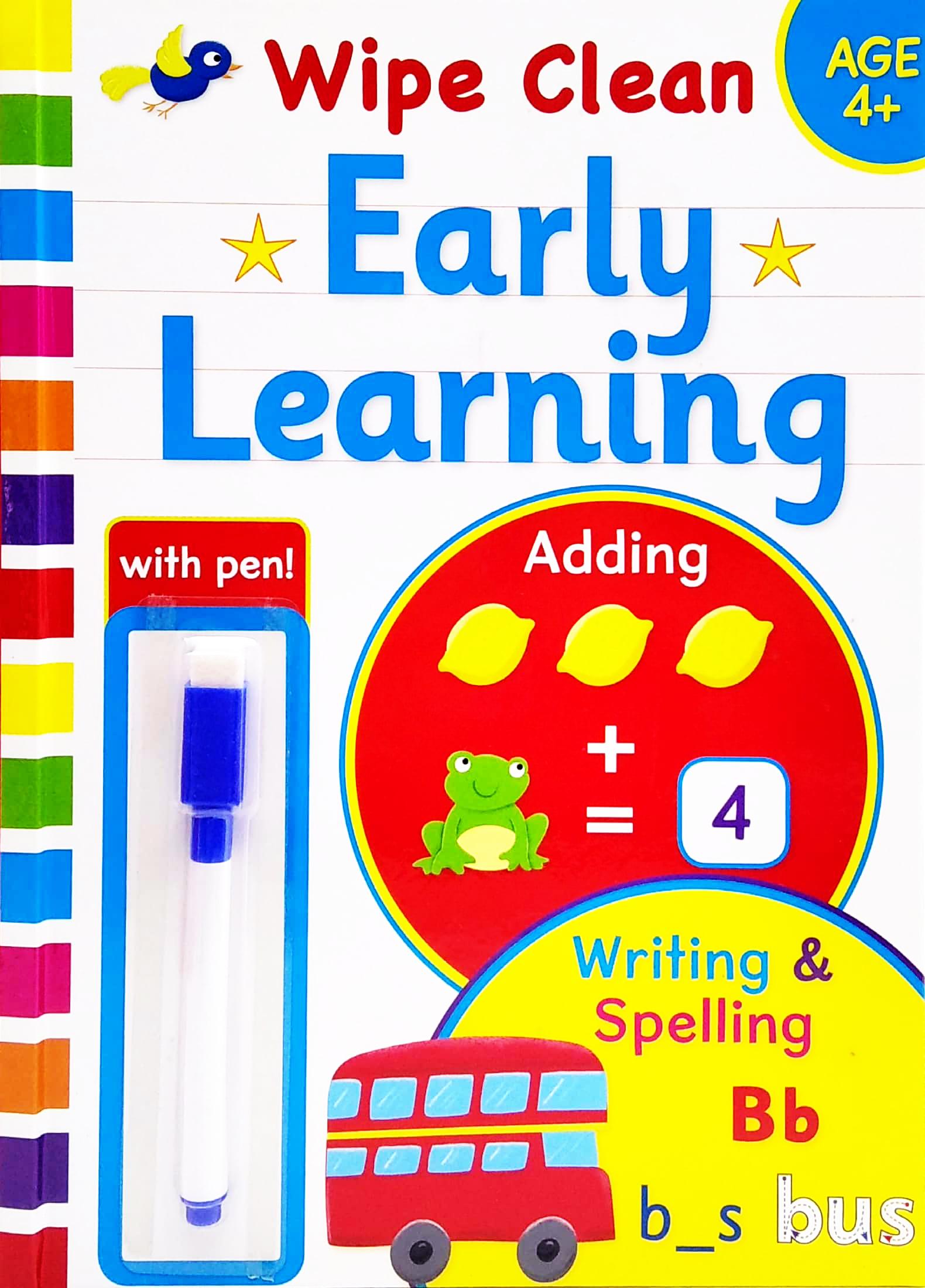 Wipe Clean Bind Up 4+ - Early Learning (With Pen)
