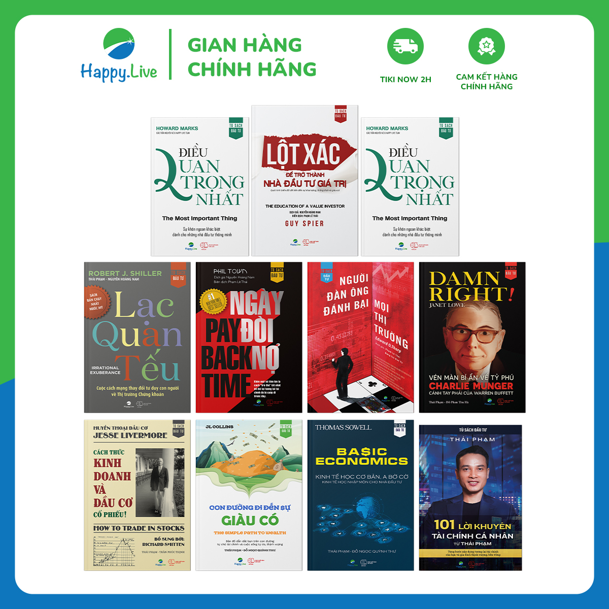 Bộ sách Đầu tư giá trị toàn tập 2023 (gồm 11 cuốn) - Happy Live