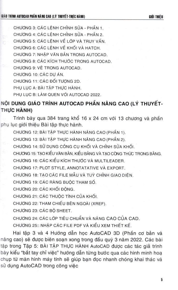Giáo Trình Autocad - Phần Nâng Cao (Lý Thuyết - Thực Hành) - STK
