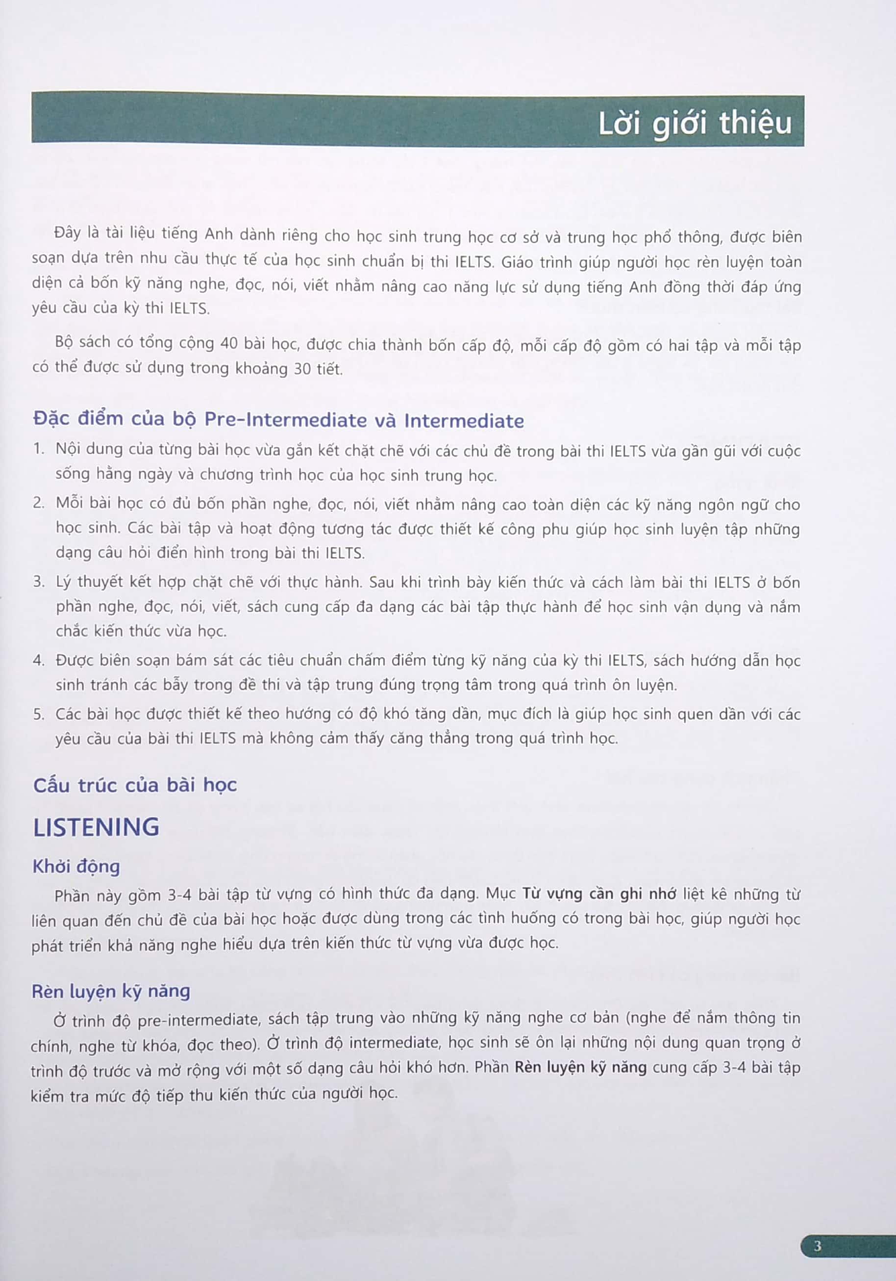 IELTS Trung Học - Intermediate - Book 2