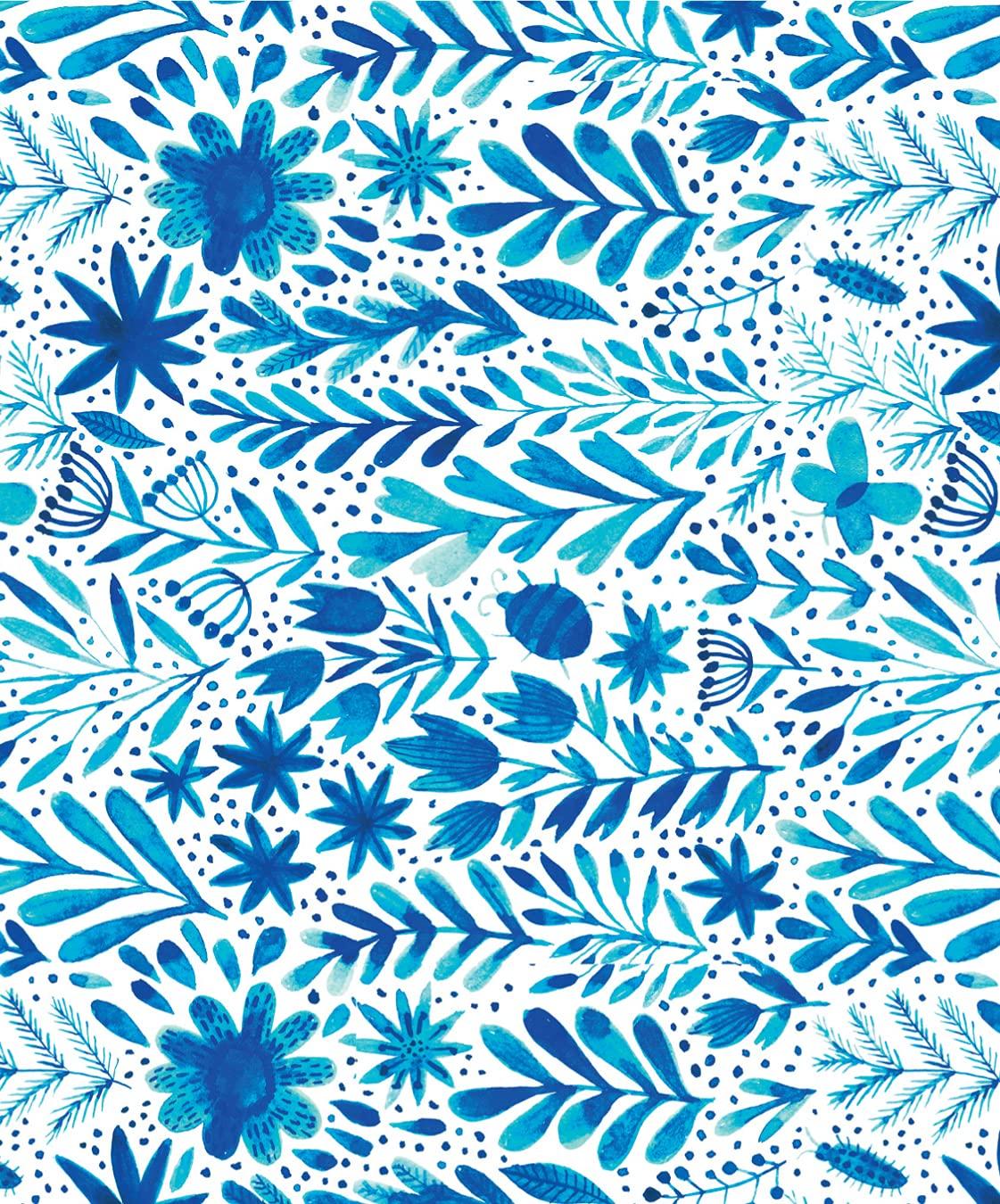 Blue & White Note Cards, 24 Blank Cards: 8 Unique Designs With 25 Patterned Envelopes