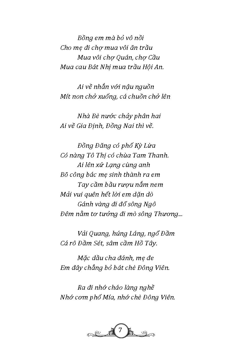 Ca Dao Việt Nam Tuyển Chọn