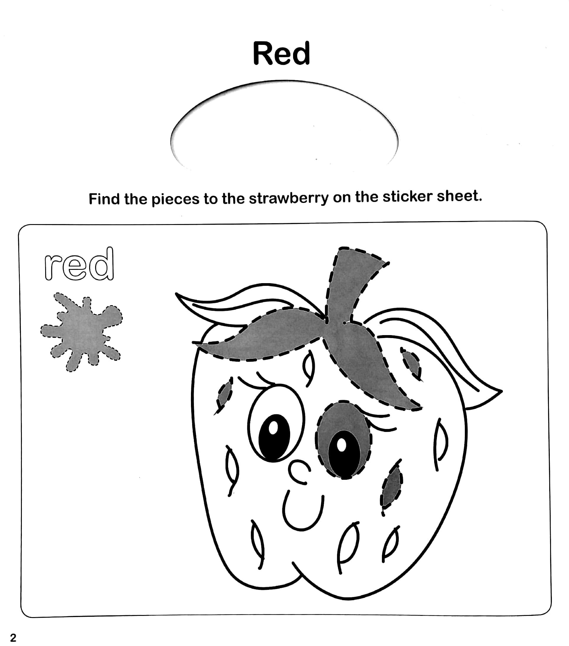 Early Learning Colours And Shapes - Sticker Activity