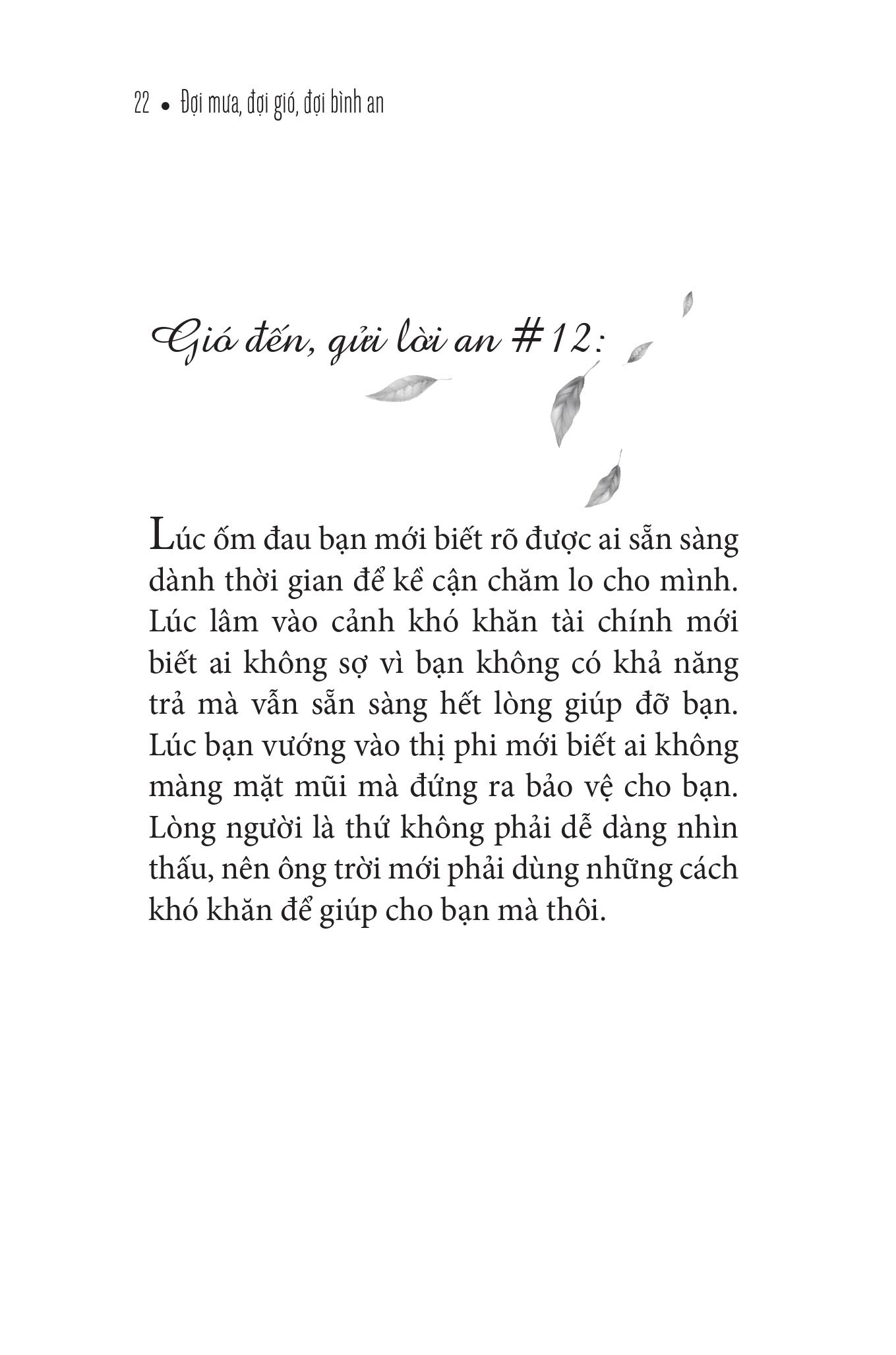 Sách - Đợi Mưa - Đợi Gió - Đợi Bình An