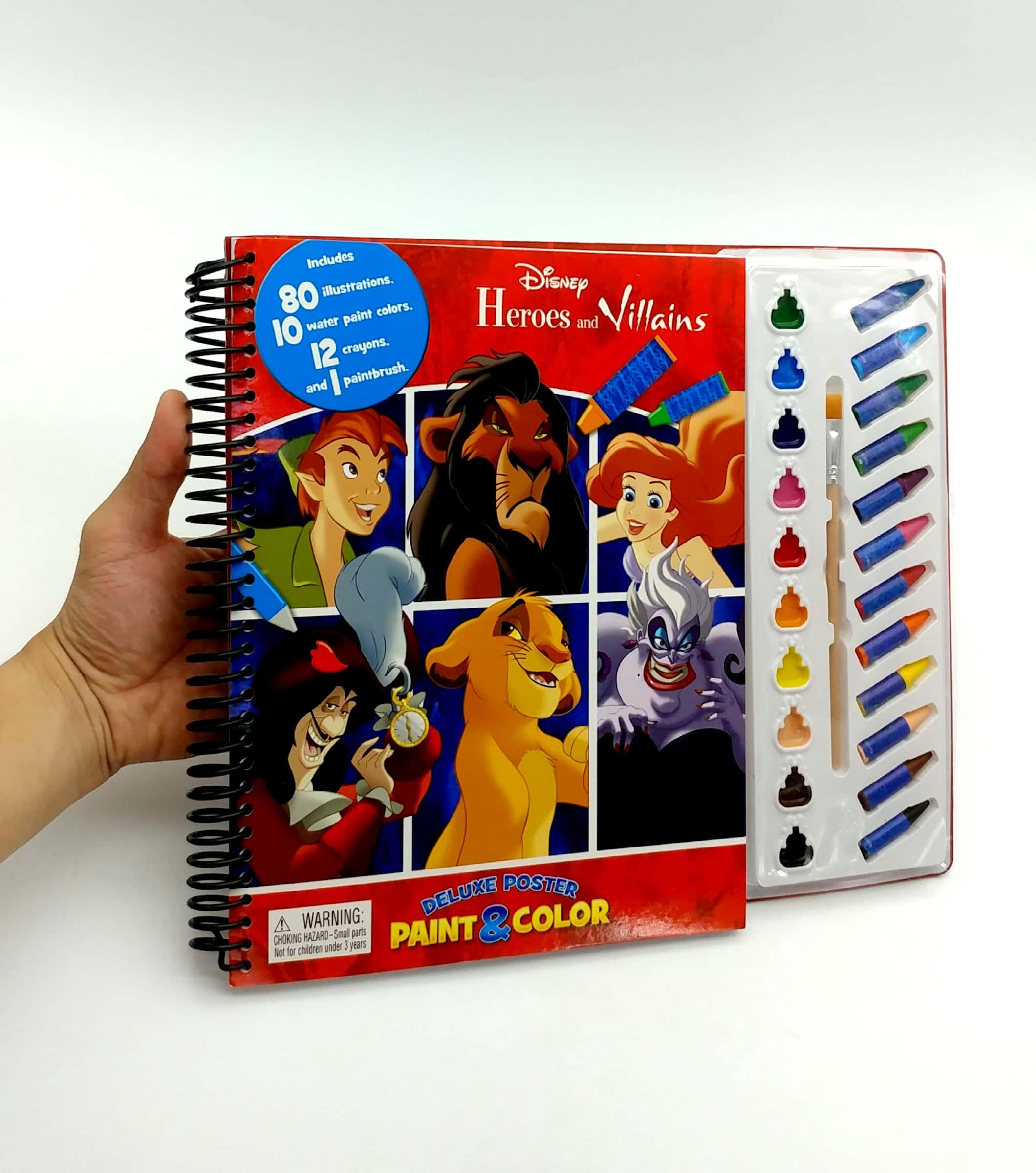 Disney Heroes & Villains Deluxe Poster Paint & Color
