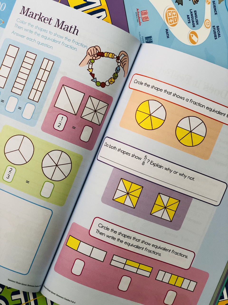 Sách summer brain quest 3&4 phát triển tư duy iq cho bé - in màu ( tiếng anh, 8 - 9 tuổi )