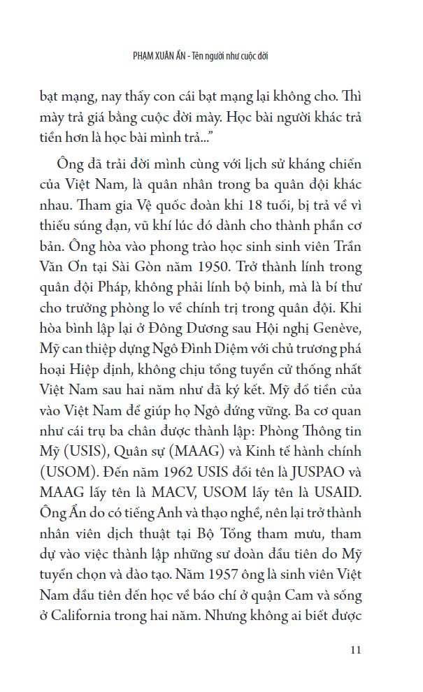 Sách - Phạm Xuân Ẩn - Tên Người Như Cuộc Đời