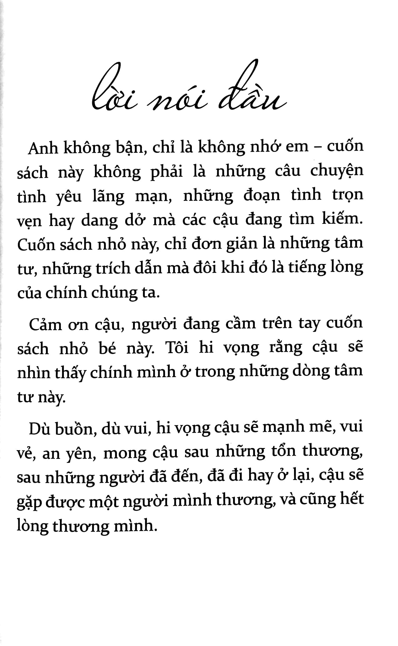 Anh Không Bận, Chỉ Là Không Nhớ Em (Tái Bản 2023)