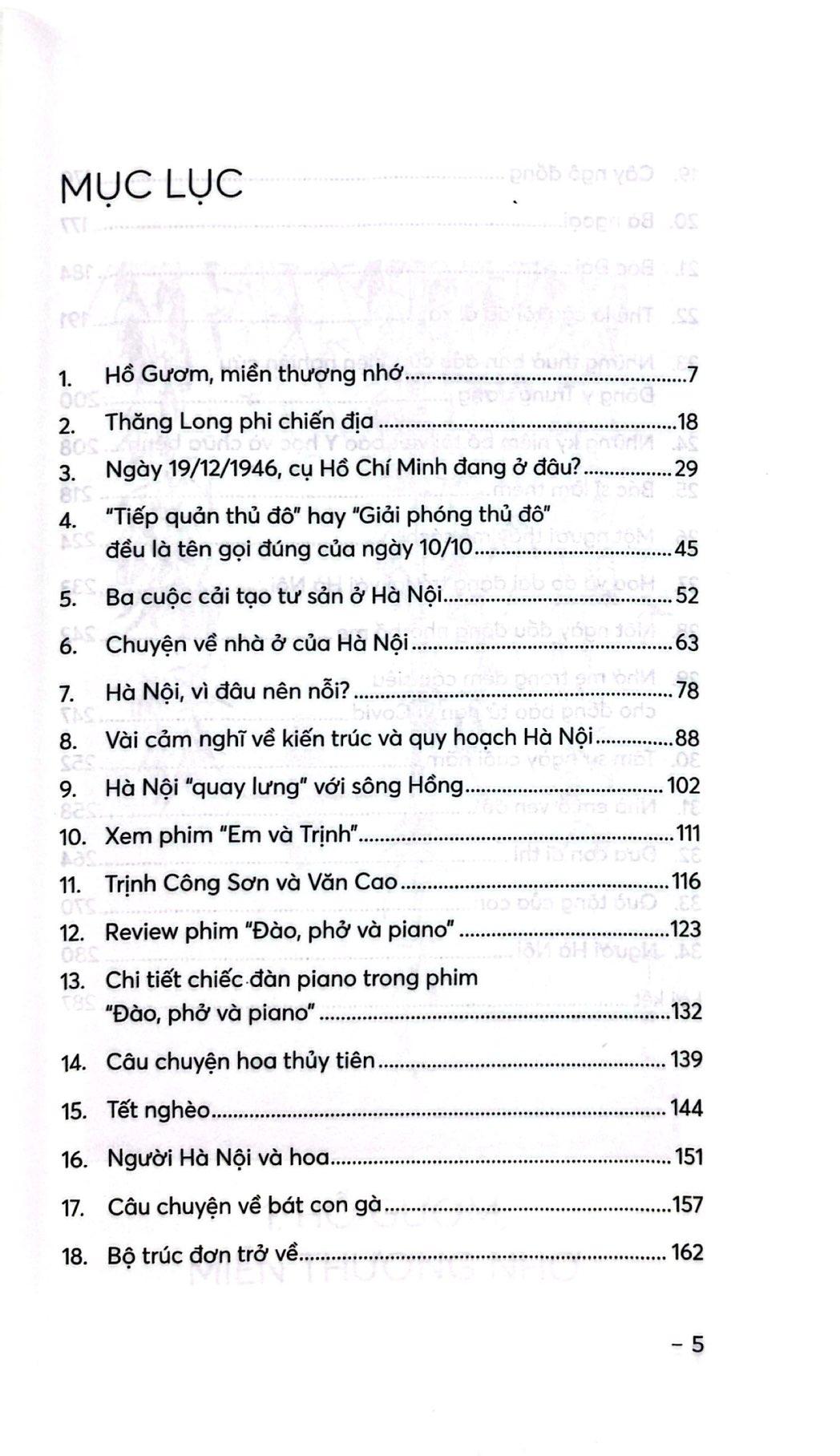 Sách - Hà Nội Nhớ Thương Của Tôi