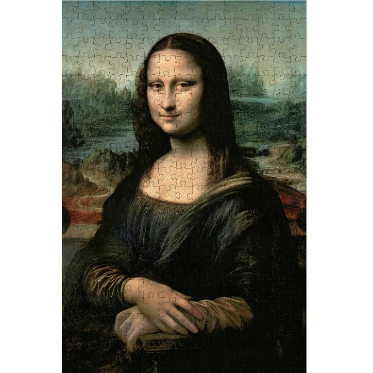 Bộ Tranh Ghép Hình 300 Pcs kèm sách - Art Treasures - Leonardo Da Vinci: Mona Lisa