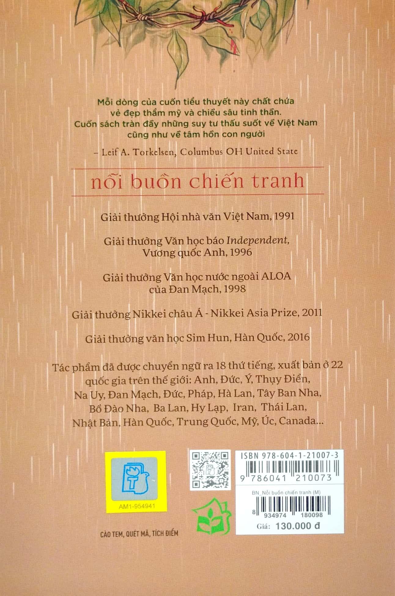 Nỗi Buồn Chiến Tranh (Tái Bản 2022)