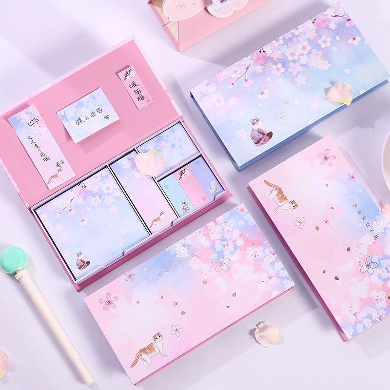 Hộp 6 tập giấy note hình hoa dễ thương - Hàng chính hãng ( màu ngẫu nhiên)