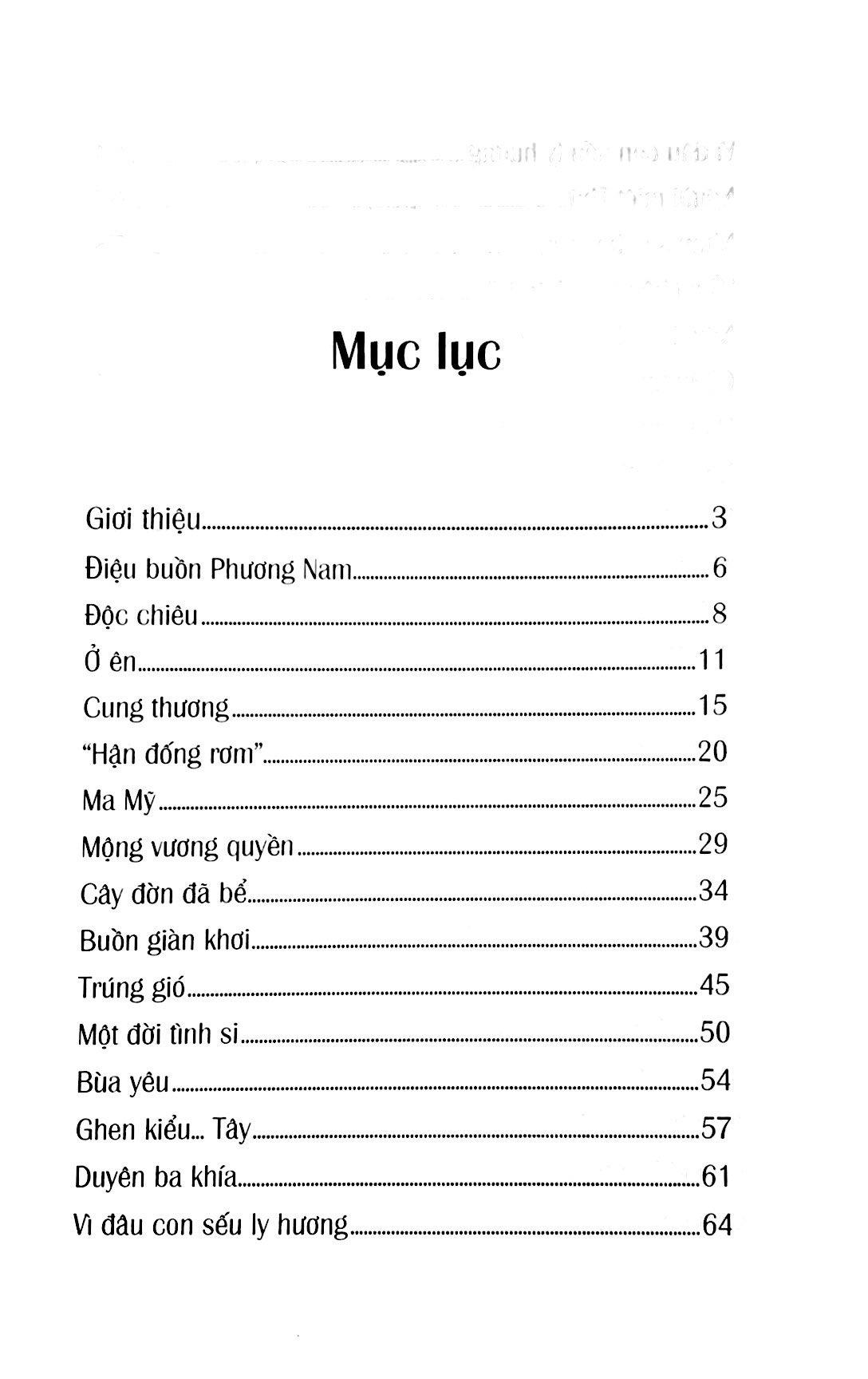 Điệu Buồn Phương Nam - Tản Văn