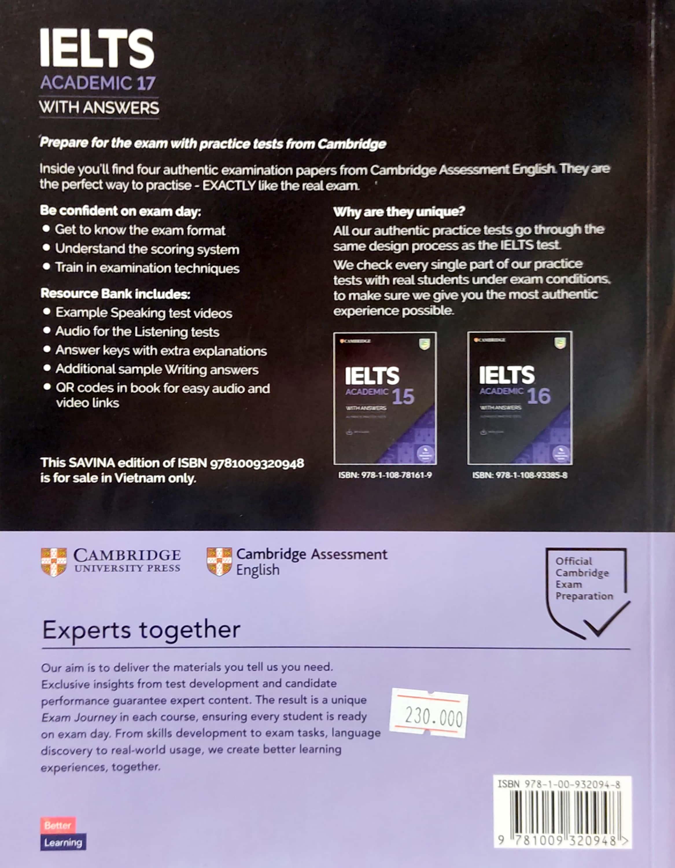 Cambridge IELTS 17 Academic With Answers (Savina)