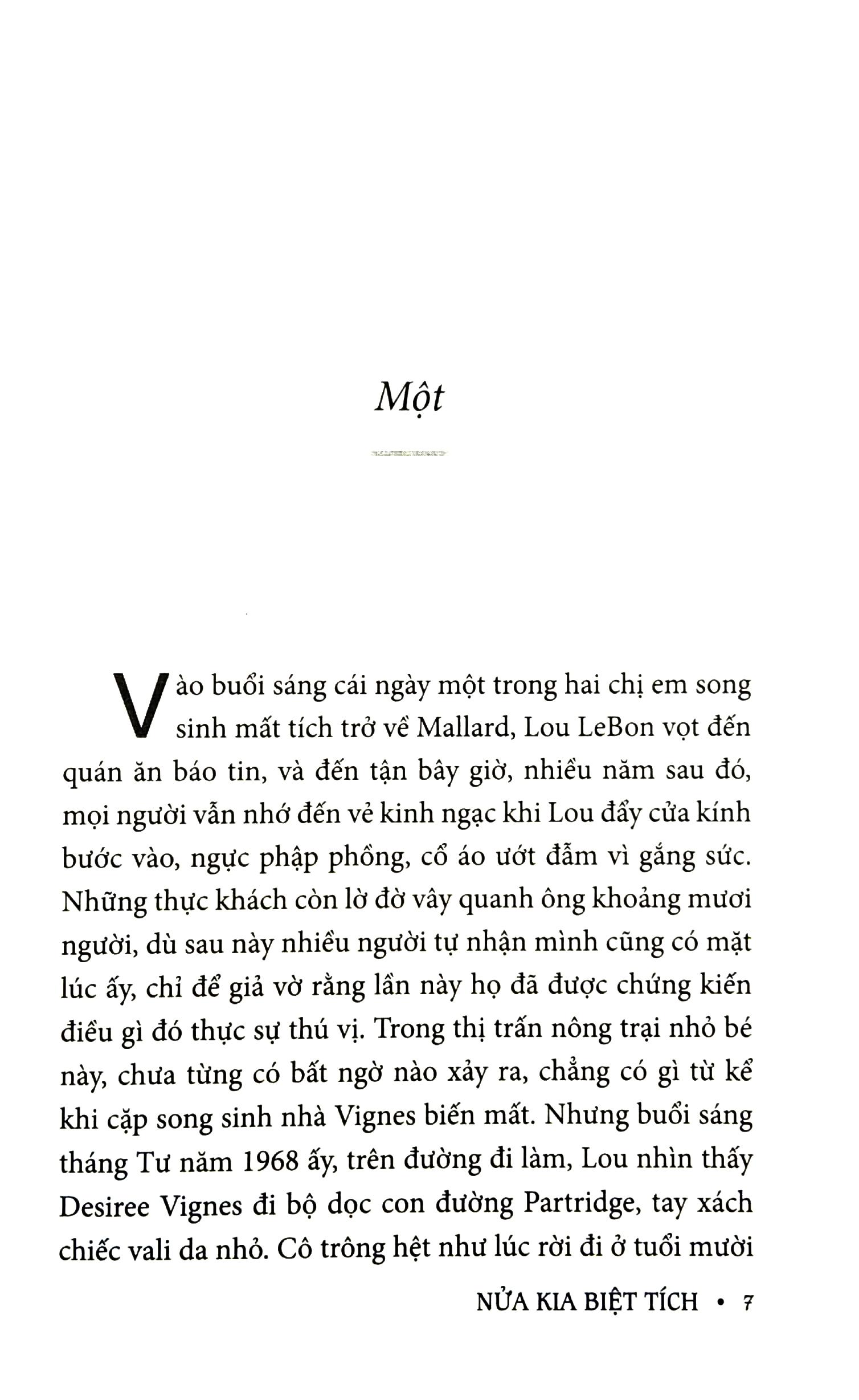 Nửa Kia Biệt Tích