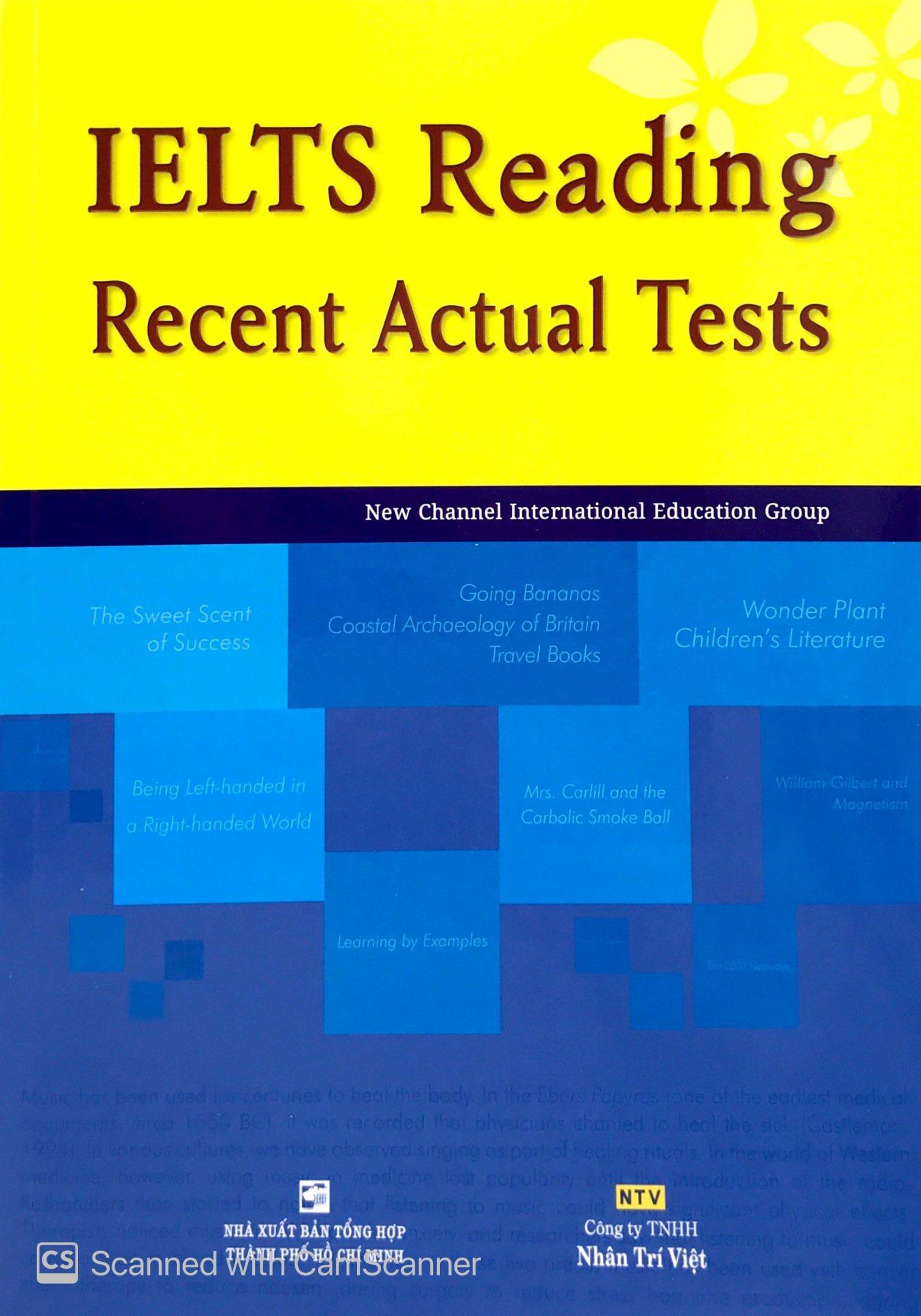 IELTS Reading - Recent Actual Tests