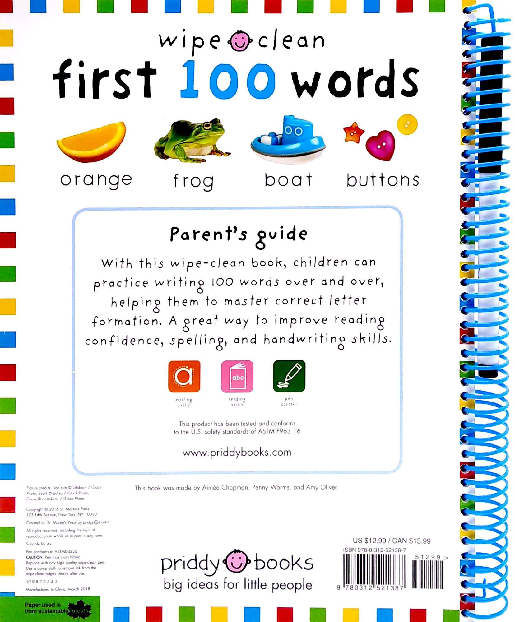 Wipe Clean: First 100 Words - Extended Edition: Includes Wipe-Clean Pen