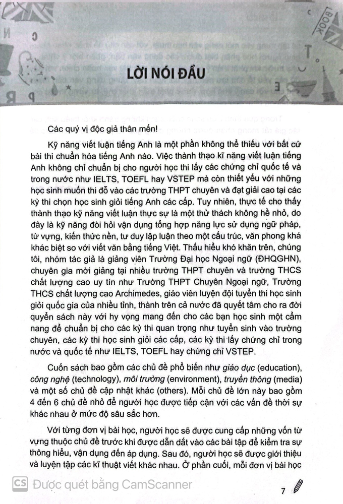 Sách - Viết luận không khó - Chinh phục viết luận học thuật tiếng anh (Dùng cho học sinh luyện thi vào THPT Chuyên, các kỳ thi hsg - Luyện thi IELTS, TOEFL, VSTEP...)