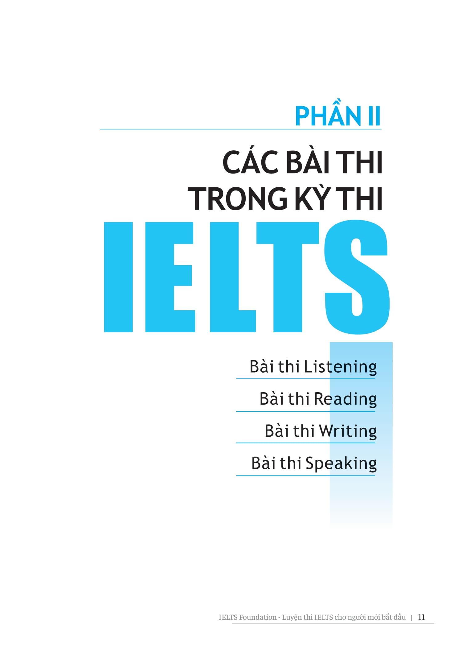 Ielts Foundation - Luyện Thi Ielts Cho Người Mới Bắt Đầu 4 Kỹ Năng - Giúp Bạn Khởi Đầu Và Luyện Thi 4 Kỹ Năng Ielts Thành Công