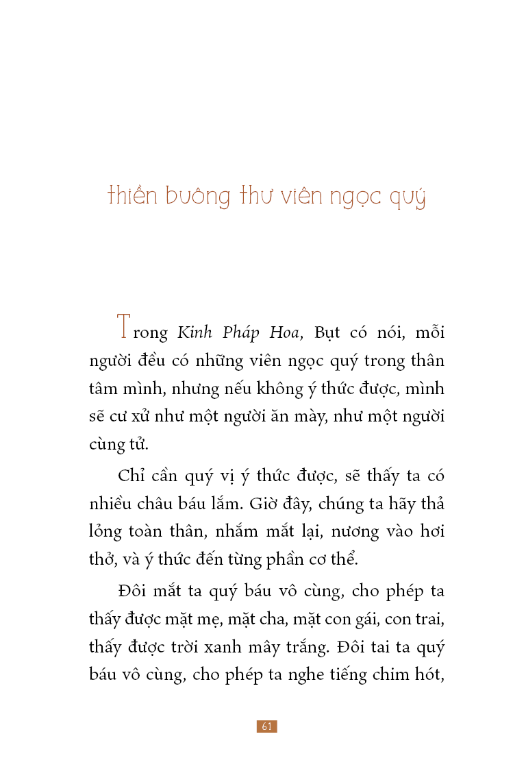 Thiền Buông Thư - Sư Cô Chân Không