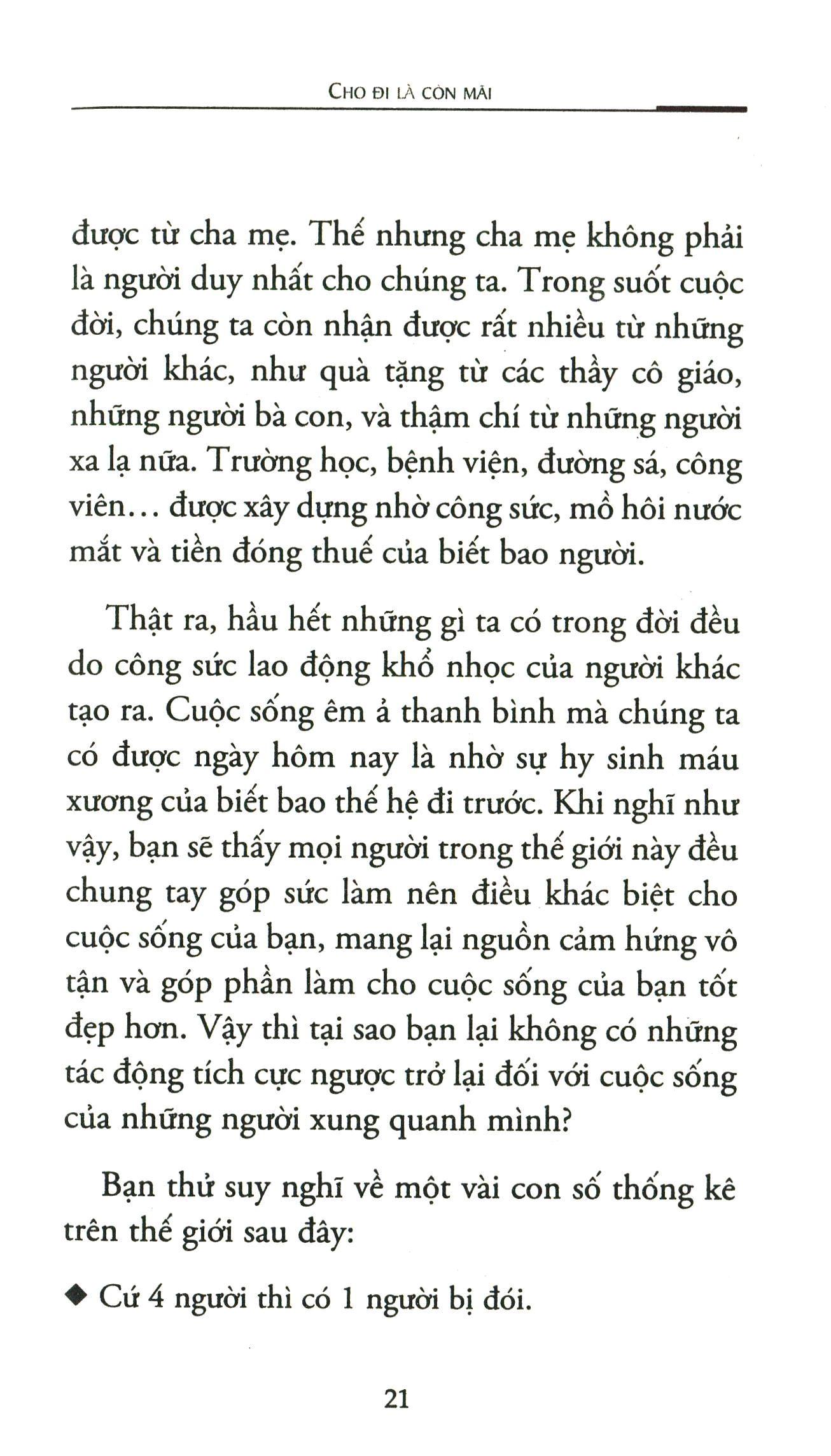 Cho Đi Là Còn Mãi (Tái Bản)