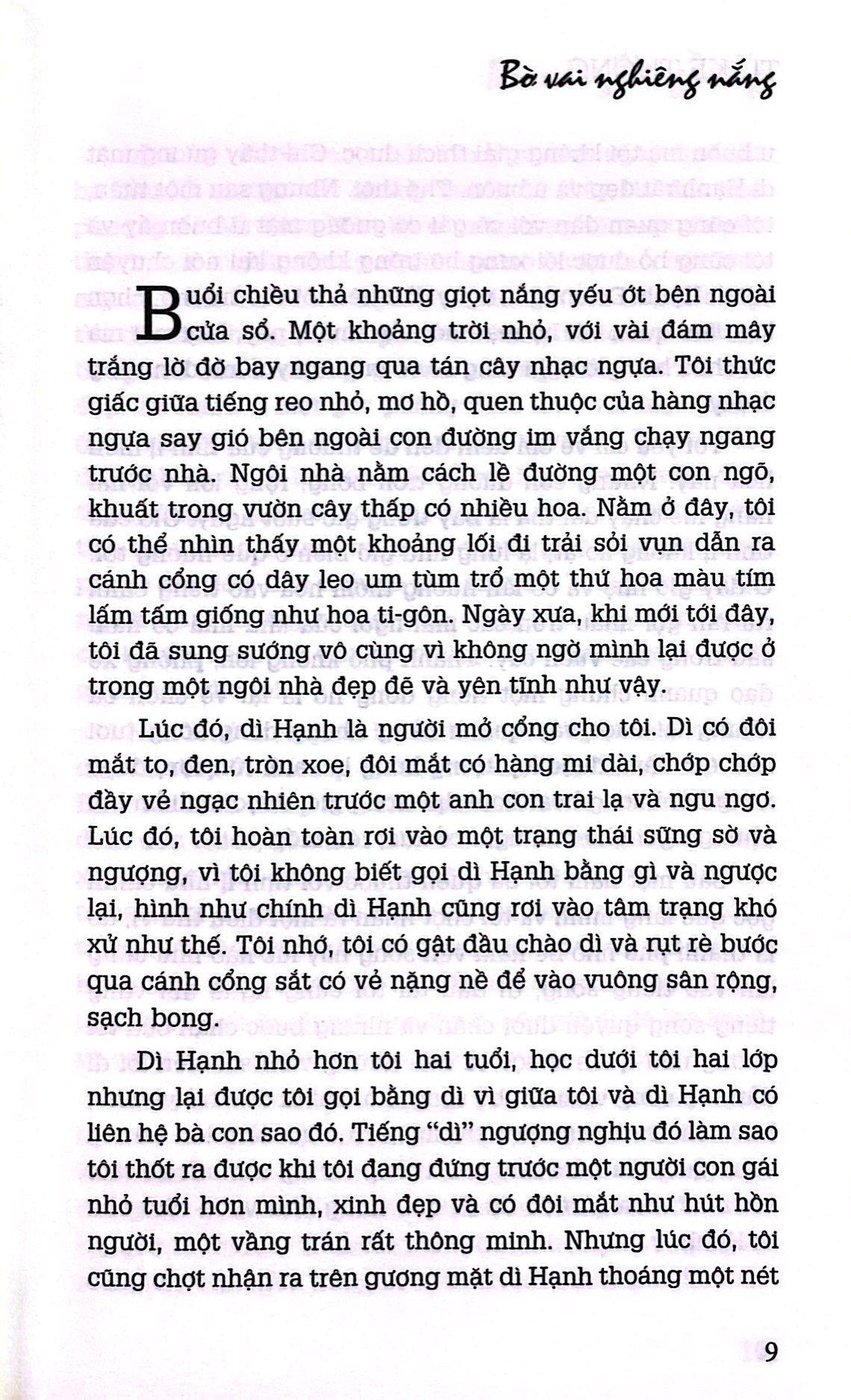 Bờ Vai Nghiêng Nắng