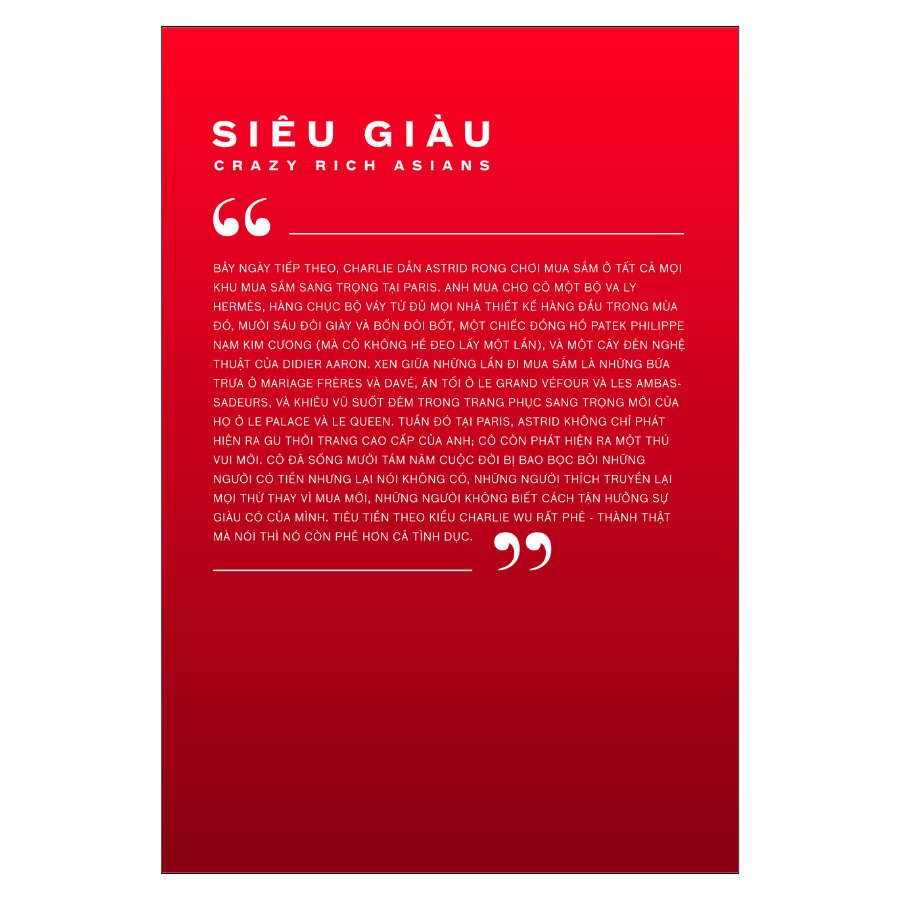 Giới Siêu Giàu Châu Á 1 - Siêu Giàu