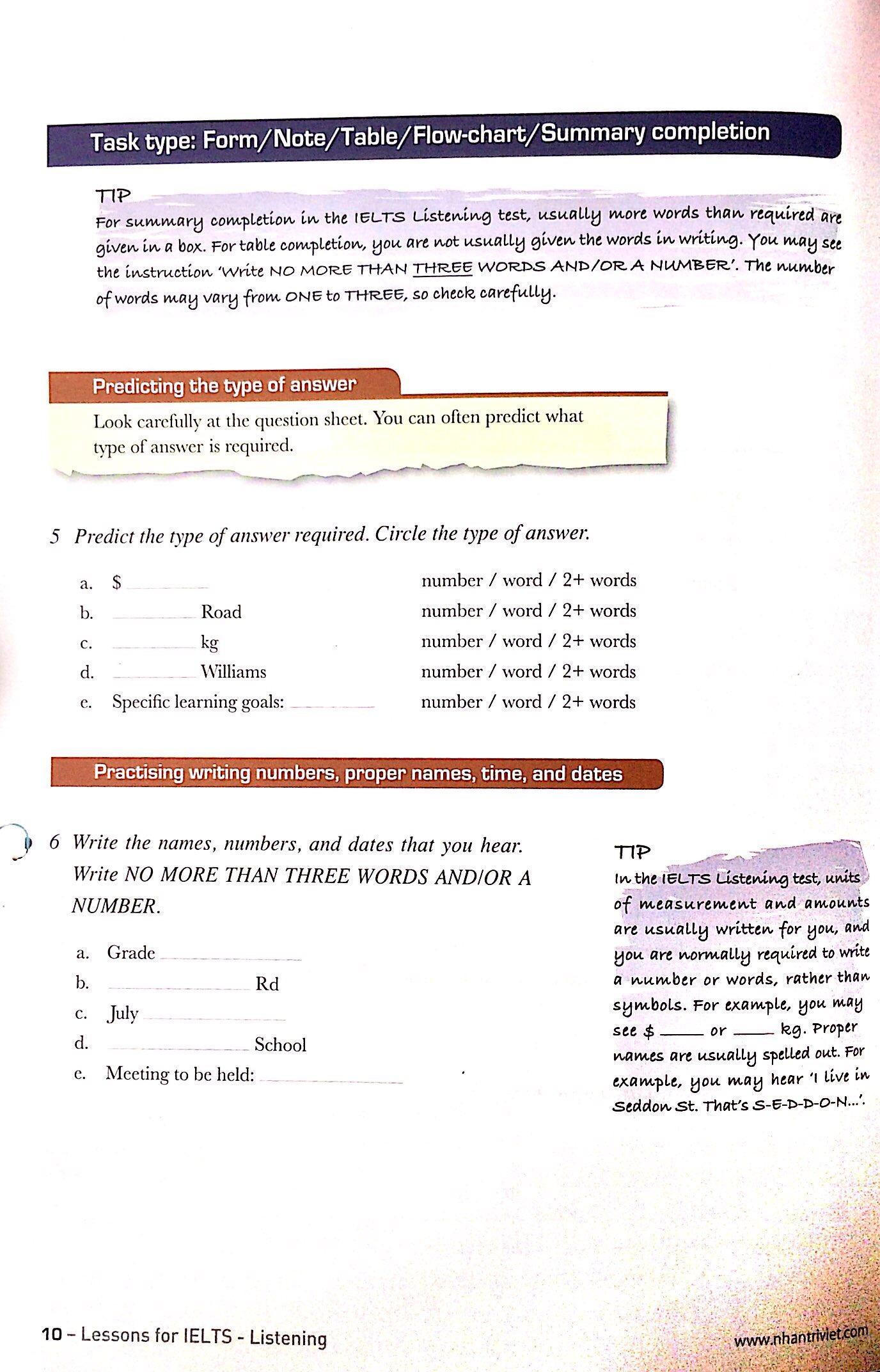Lessons For IELTS - Listening (Tái Bản 2018)
