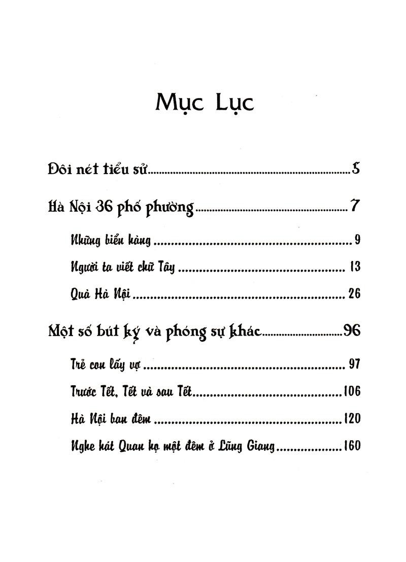 Hà Nội 36 Phố Phường (Tái Bản)