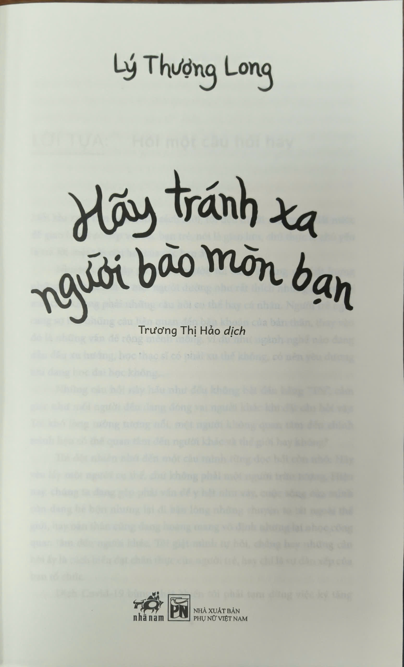 Sách - Hãy tránh xa người bào mòn bạn (Lý Thượng Long) (Nhã Nam Official)