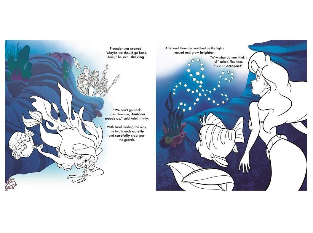 Disney Princess Ariel: Read & Colour