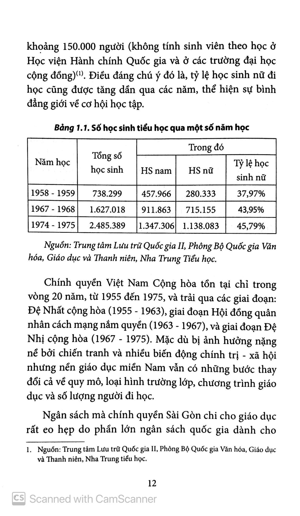 Giáo Dục Phổ Thông Miền Nam (1954 - 1975)