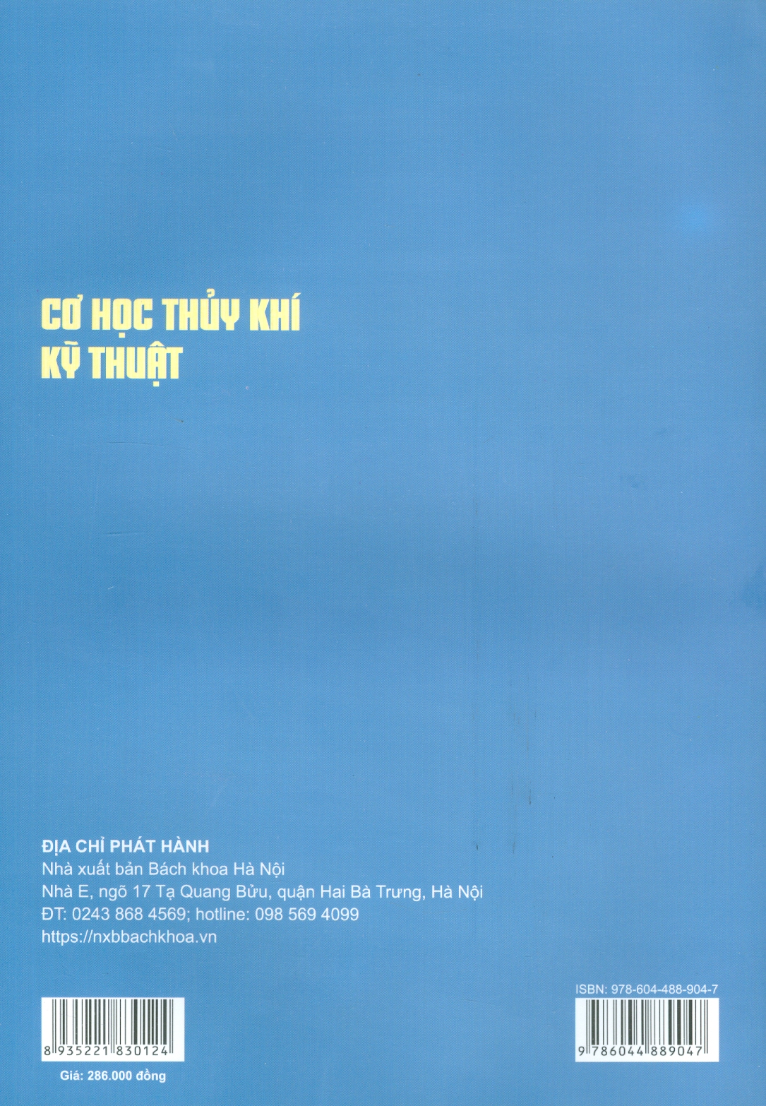 Cơ Học Thủy Khí Kỹ Thuật