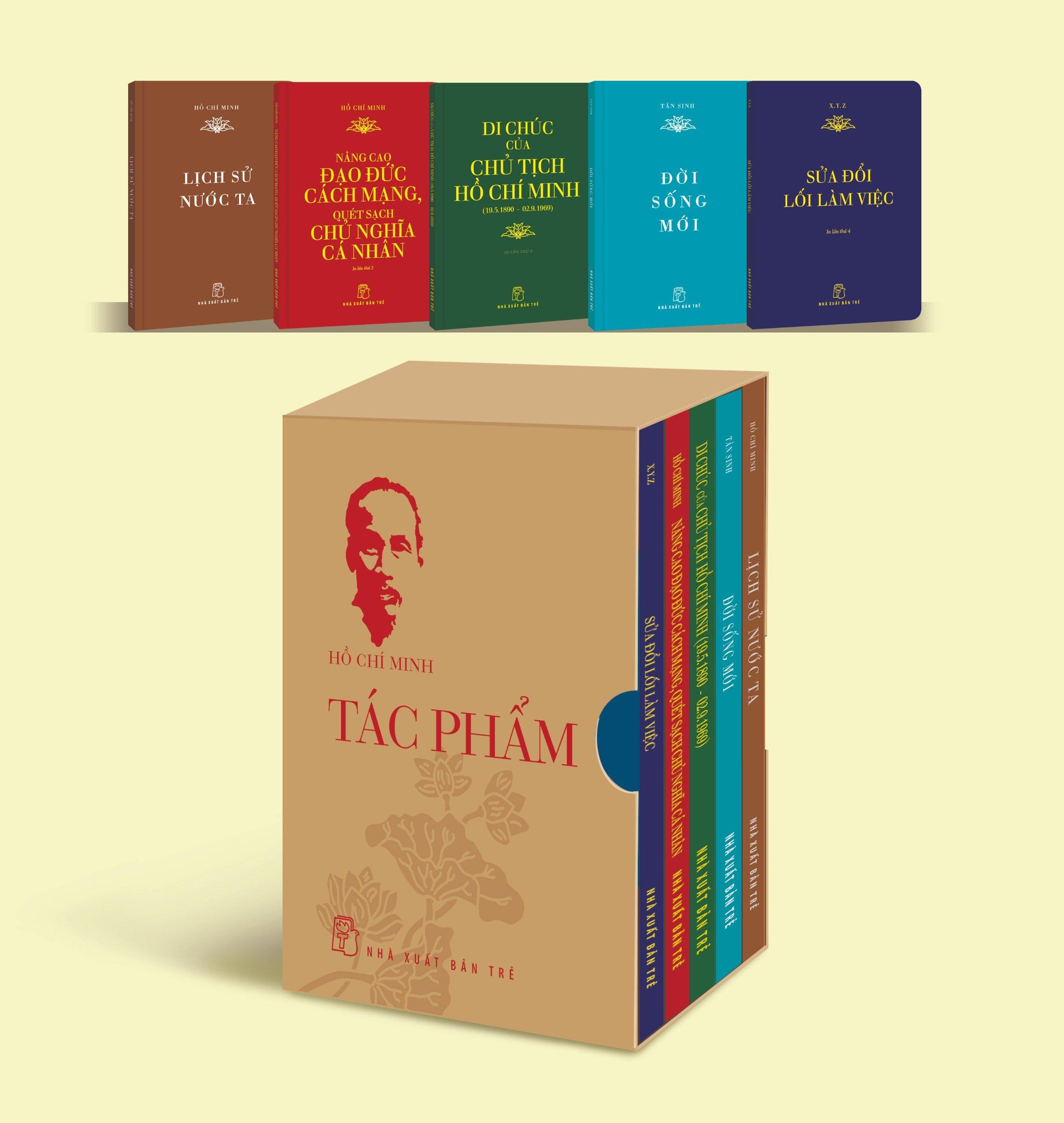 Sách - Boxset Di Sản Hồ Chí Minh - Tác Phẩm (Khổ Nhỏ) (Bộ 5 Cuốn) (Tái Bản 2024)