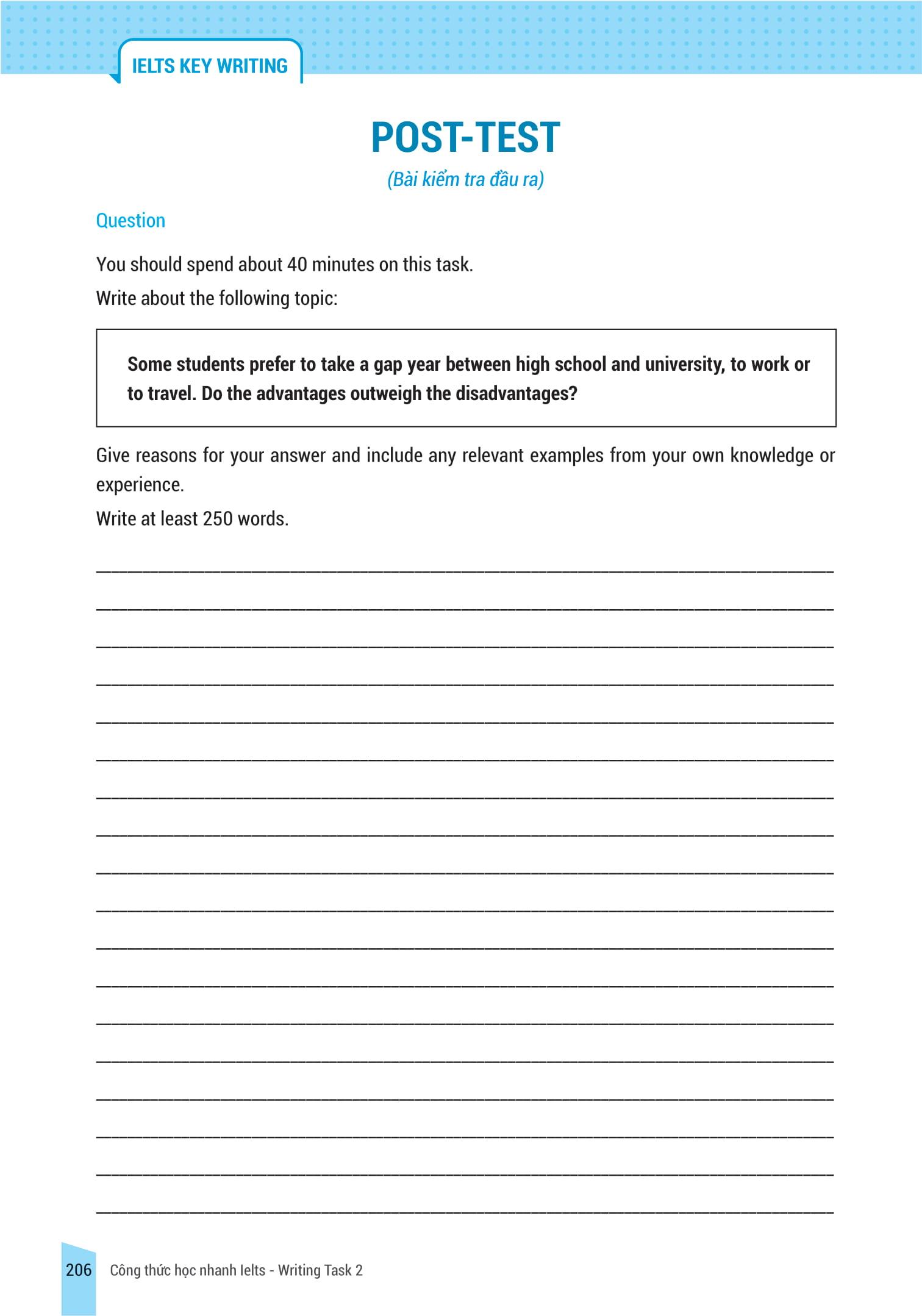 IELTS Key Writing - Công Thức Học Nhanh IELTS - Writing Task 2