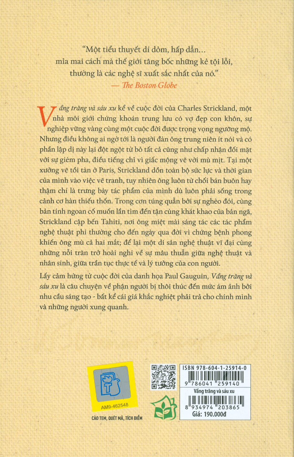 Văn học kinh điển - Vần Trăng Và Sáu Xu (Tiểu Thuyết) - W. Somerset Maugham
