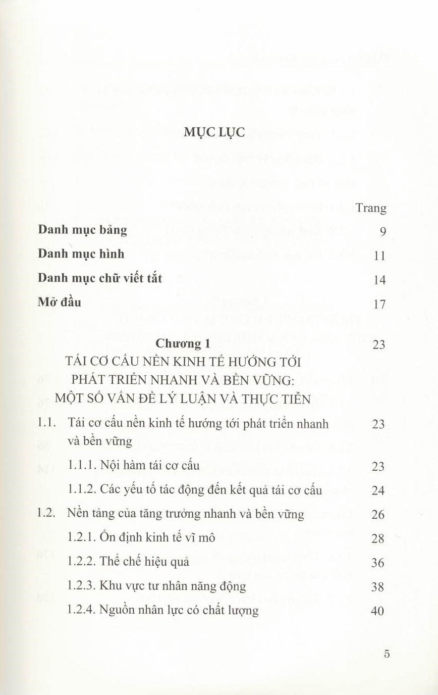 Tái Cơ Cấu nền Kinh Tế Việt Nam & Lào Hướng Tới Phát Triển Nhanh Và Bền Vững (Sách chuyên khảo)
