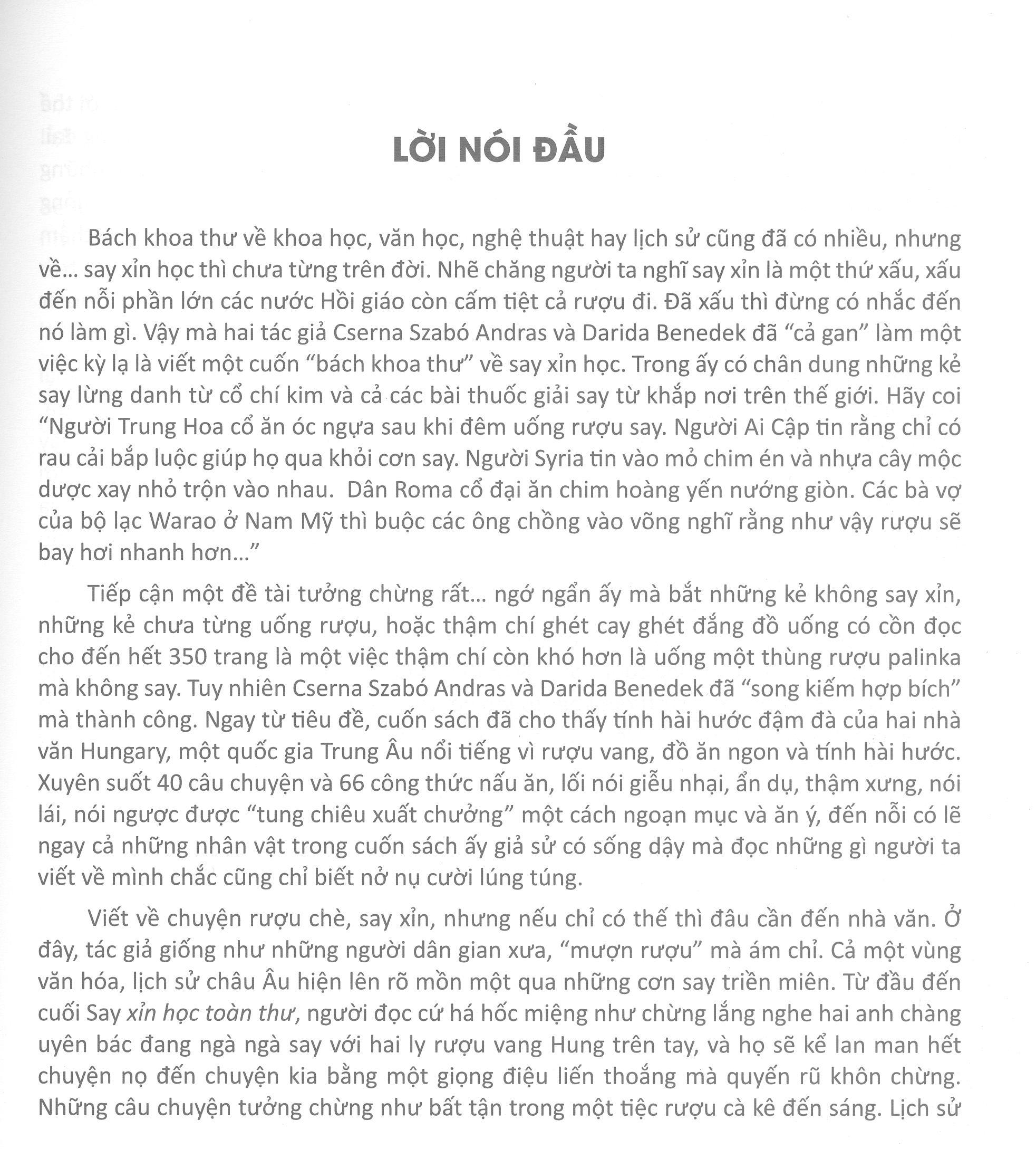 Say xỉn học toàn thư hay là lan man lúc vào bếp sau cơn say